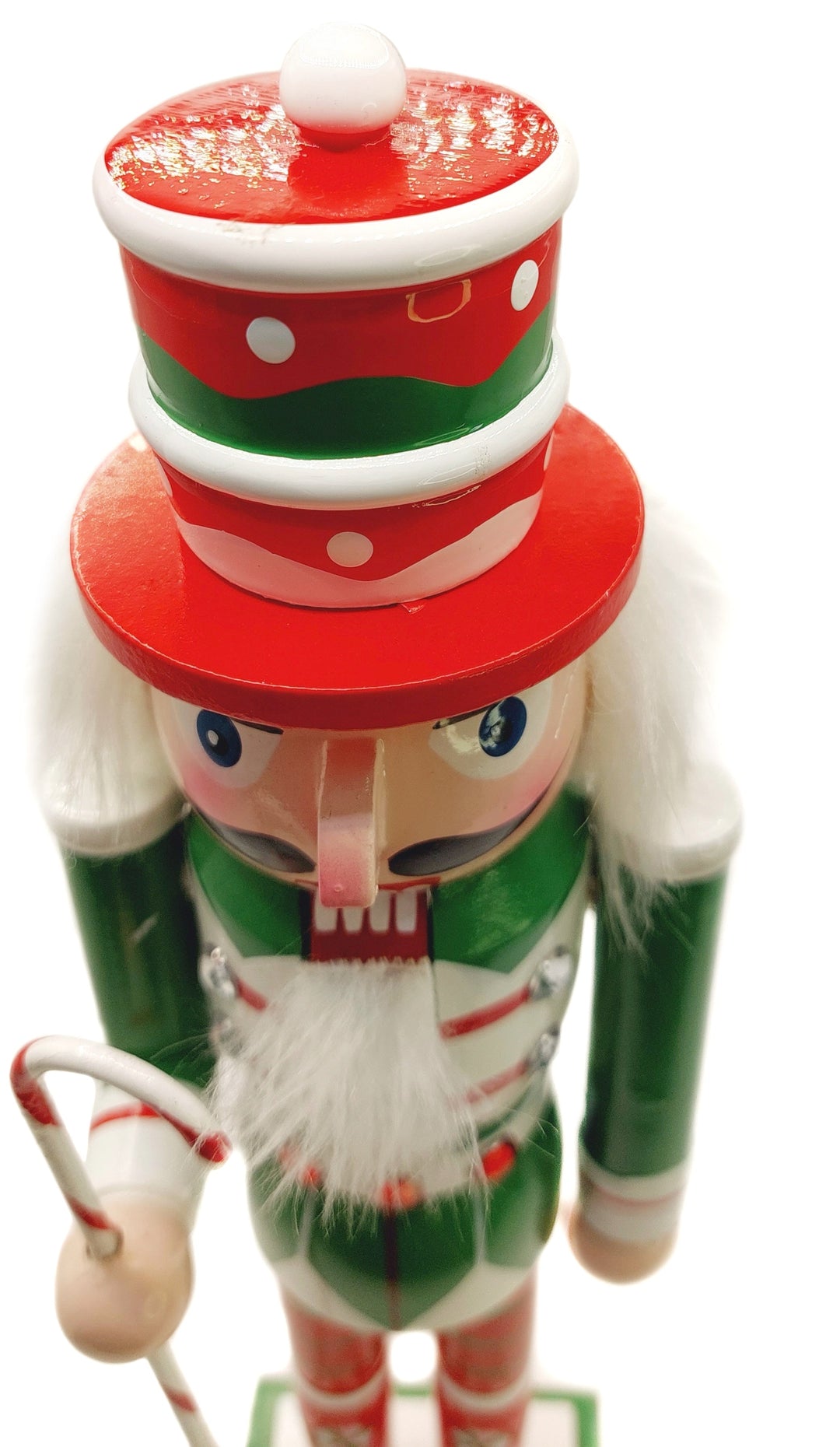 Christmas Nutcracker. Wizardi Classic Wooden Festive Decoration F07M14-31-N01702C