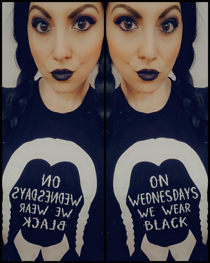 "On Wednesdays We Wear Black" Wednesday Tee - Unisex Shirt