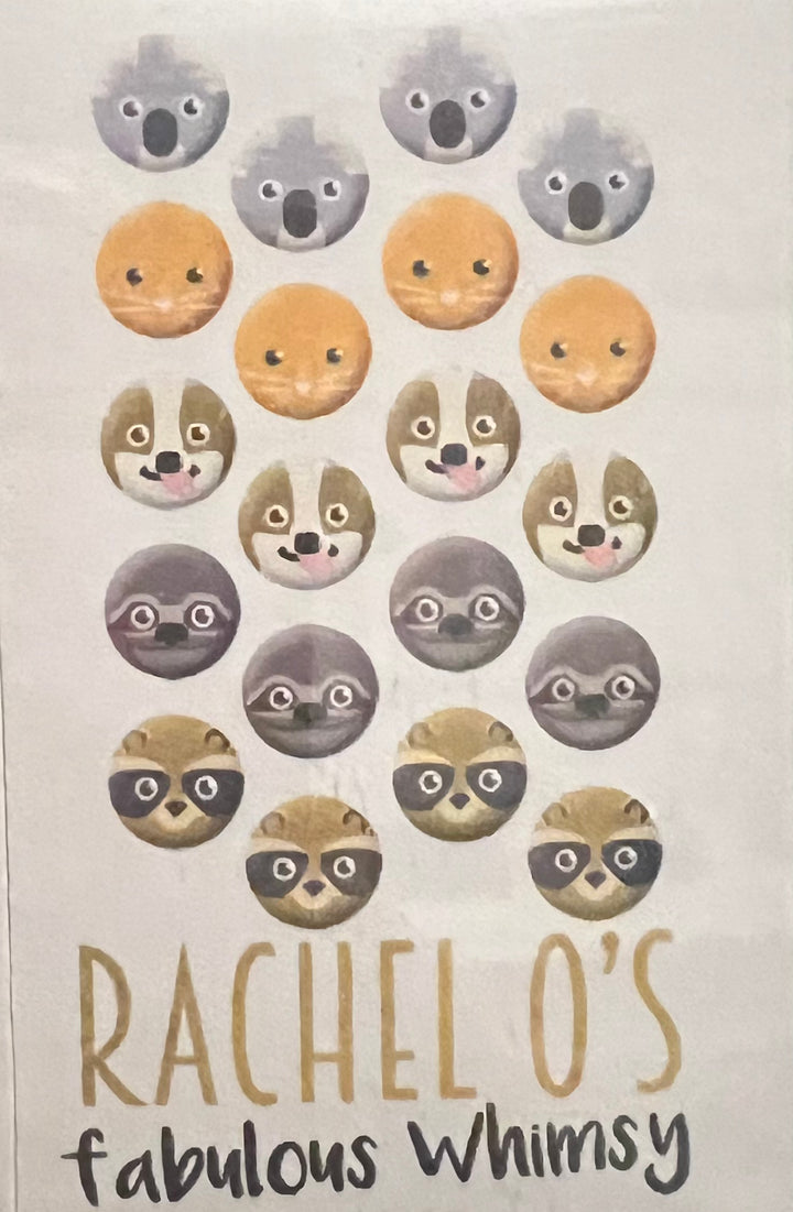 Art-o-mat - Rachel O's Animal Face Fabric Earrings