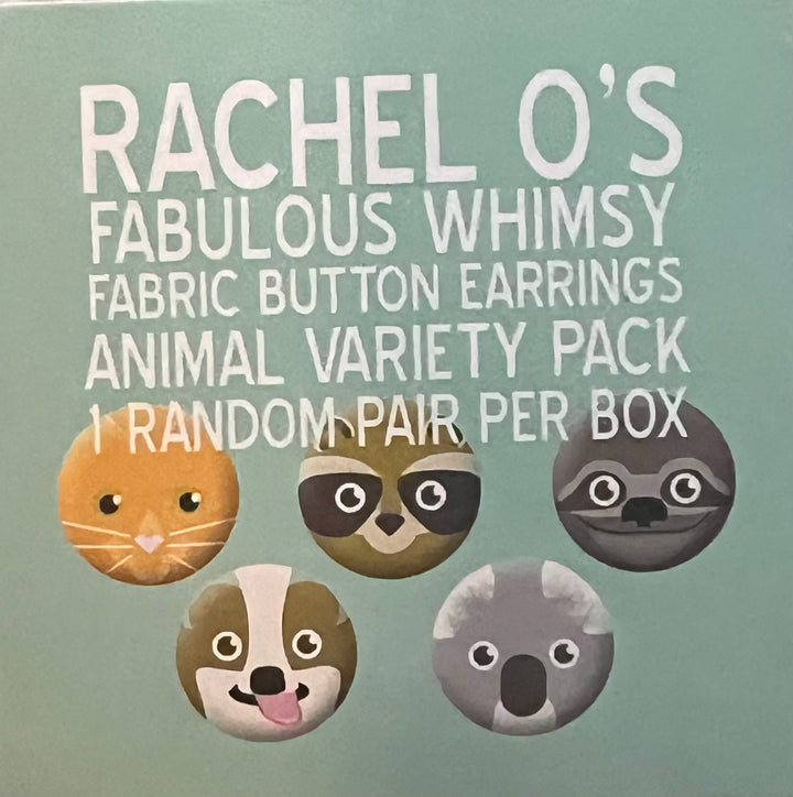 Art-o-mat - Rachel O's Animal Face Fabric Earrings