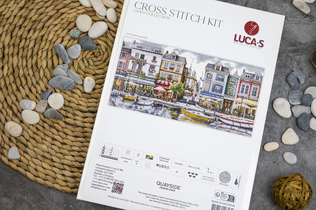 Quayside Counted Cross-Stitch Kit by Luca-S BU5103L