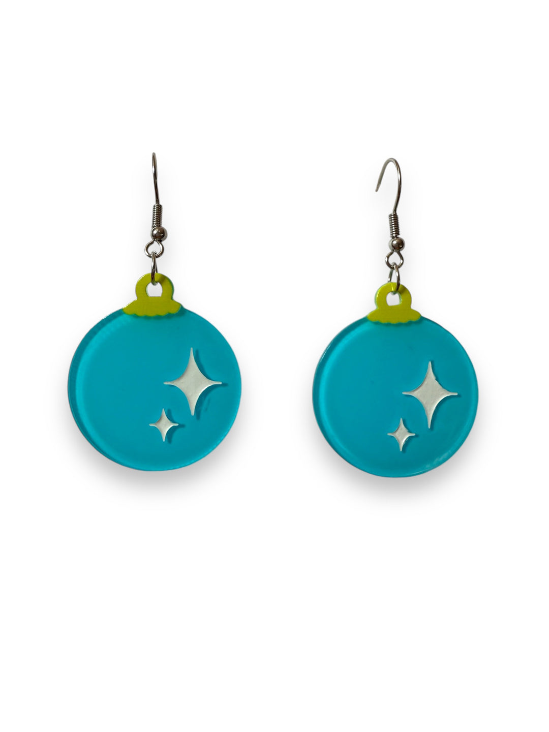 Christmas Bauble Drop Earrings by Lipstick & Chrome