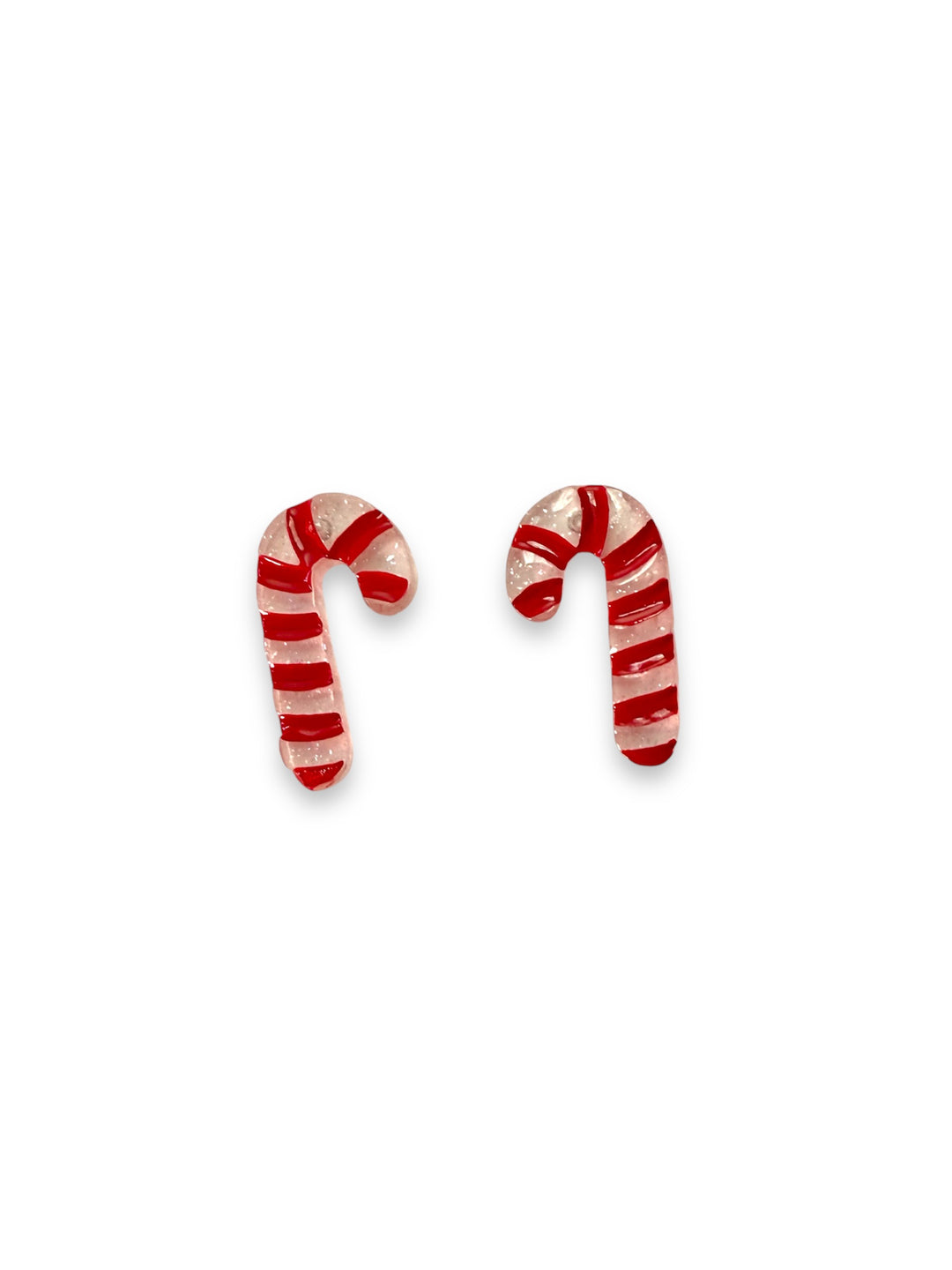 Itty-Bitty Candy Cane Earrings by Lipstick & Chrome