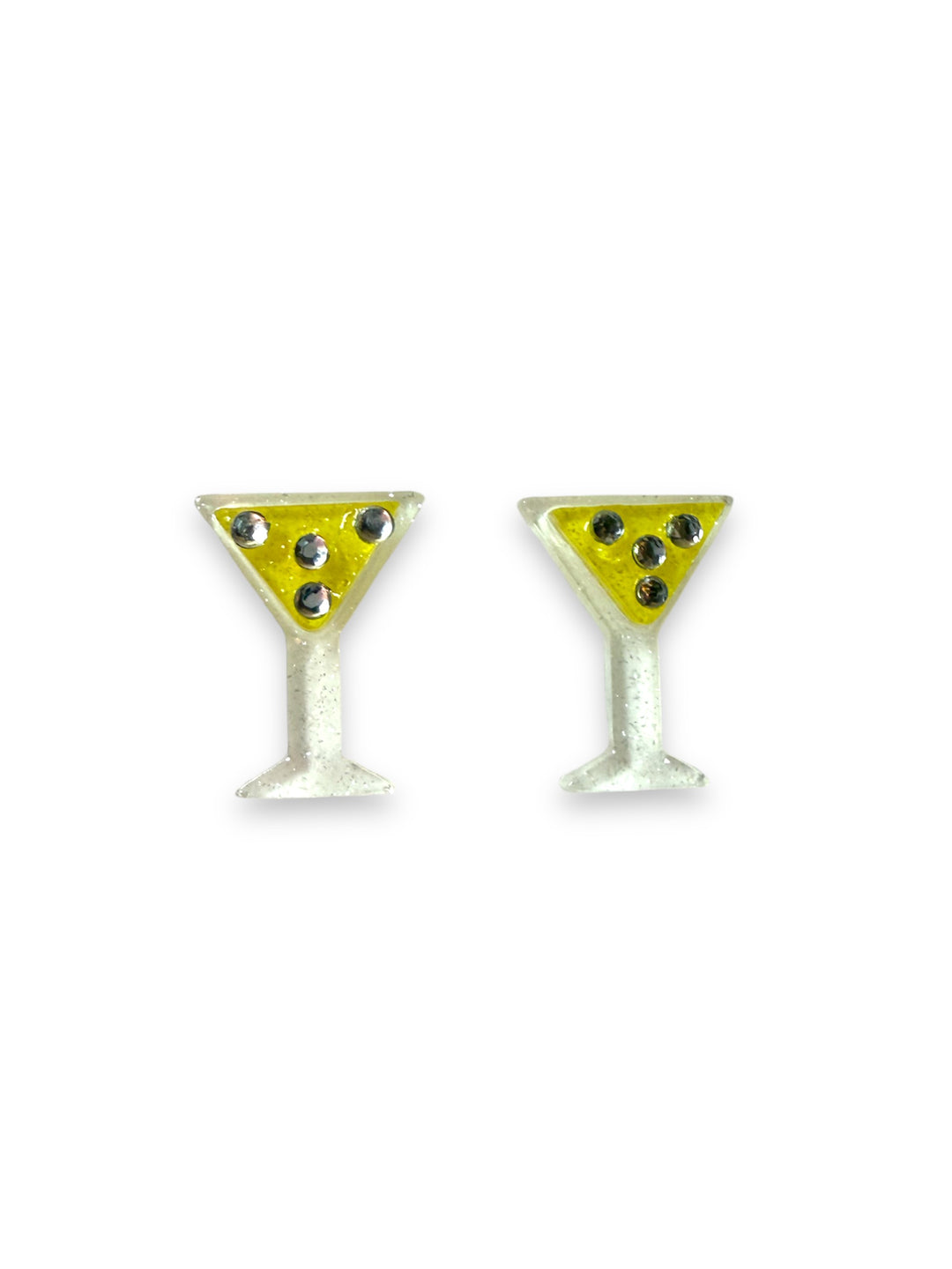 Itty-Bitty Martini Earrings by Lipstick & Chrome