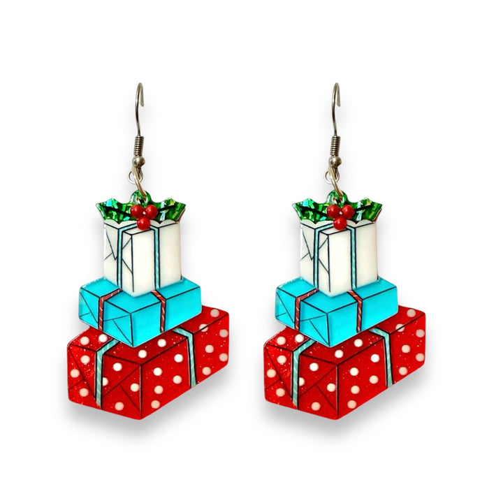 Christmas Happy Mail Earrings by 50's Vintage Dame x Lipstick & Chrome