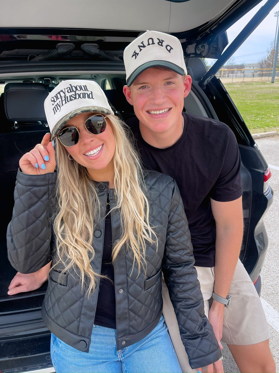 Sorry about my Husband / Wife Vintage Trucker Hat