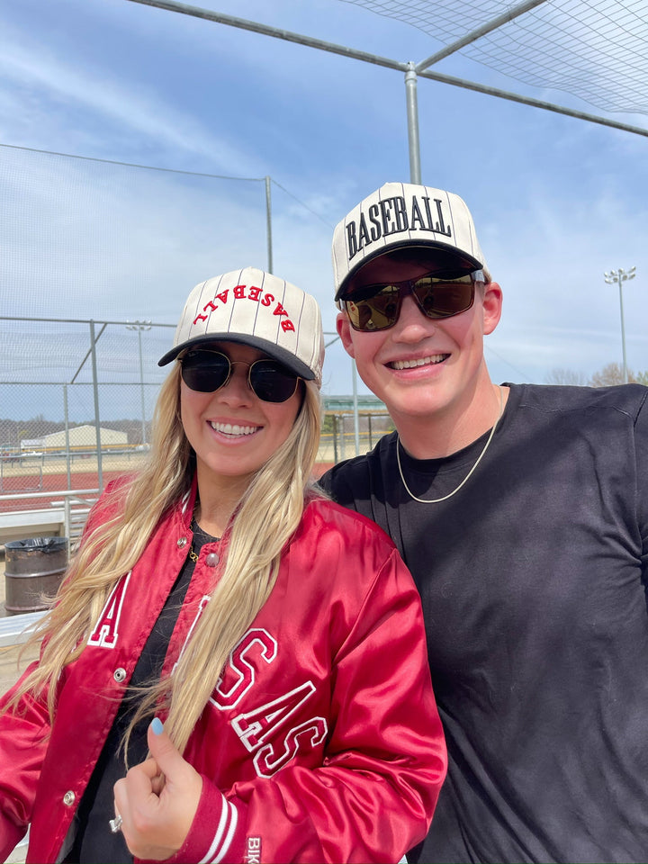 Baseball - Black Stripe Vintage Trucker Hat
