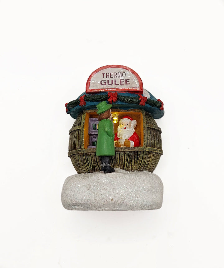 Holiday Coffee Shop. Christmas Village Decor Wizardi F07-N1-4-22758A