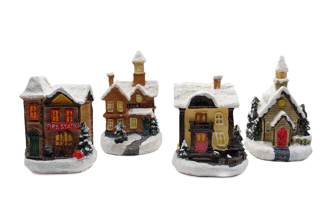 Fire Station Christmas Village Wizardi F07-N1-9-6542C