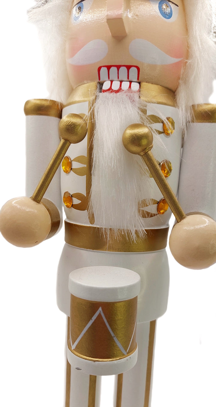 Christmas Nutcracker the Drummer. Wizardi Classic Wooden Festive Decoration F07M14-45-N01315A