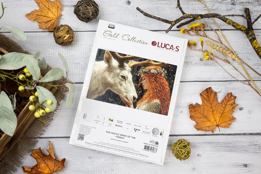 The Gentle Spirit of the Forest Counted Cross-Stitch Kit by Luca-S B724L