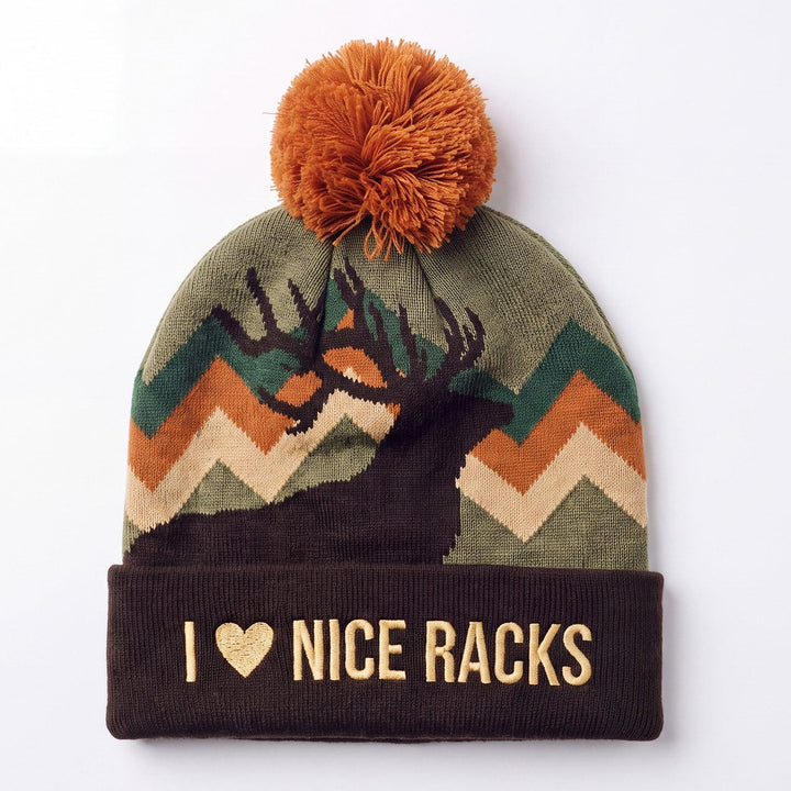 The I Love Nice Racks | Deer Hunting Ski Beanie