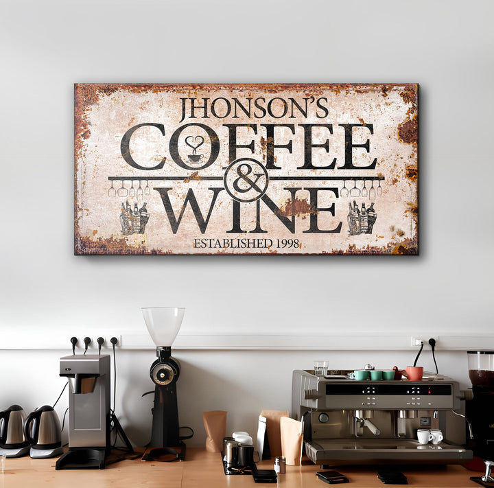 Coffee and Wine Sign II