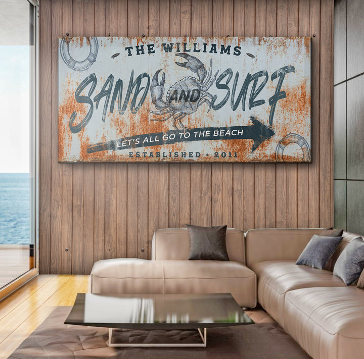 Sand And Surf Sign V