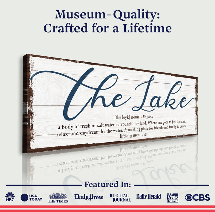 The Definition Of Lake Sign