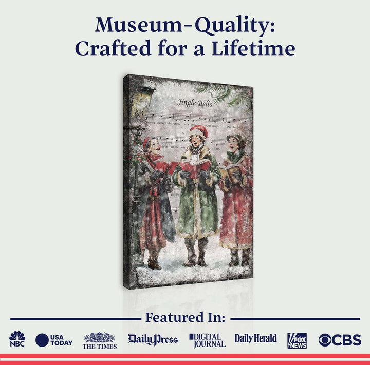 Vintage Christmas Carolers Wall Art II