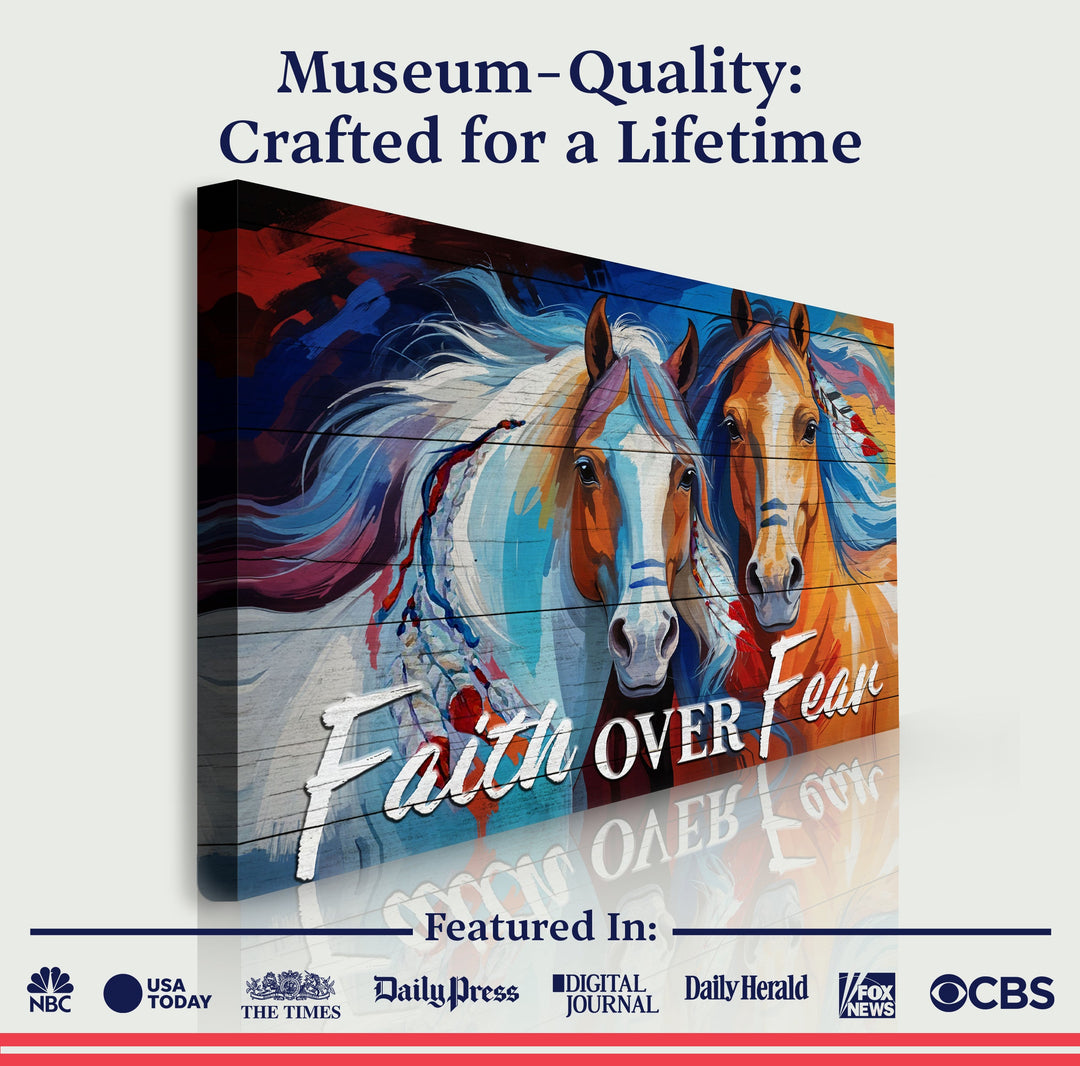 Faith Over Fear Faith Sign IV