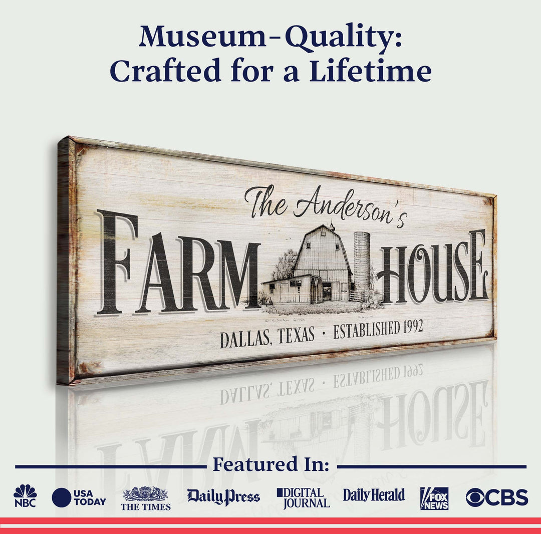 Personalized Rustic Farmhouse Sign