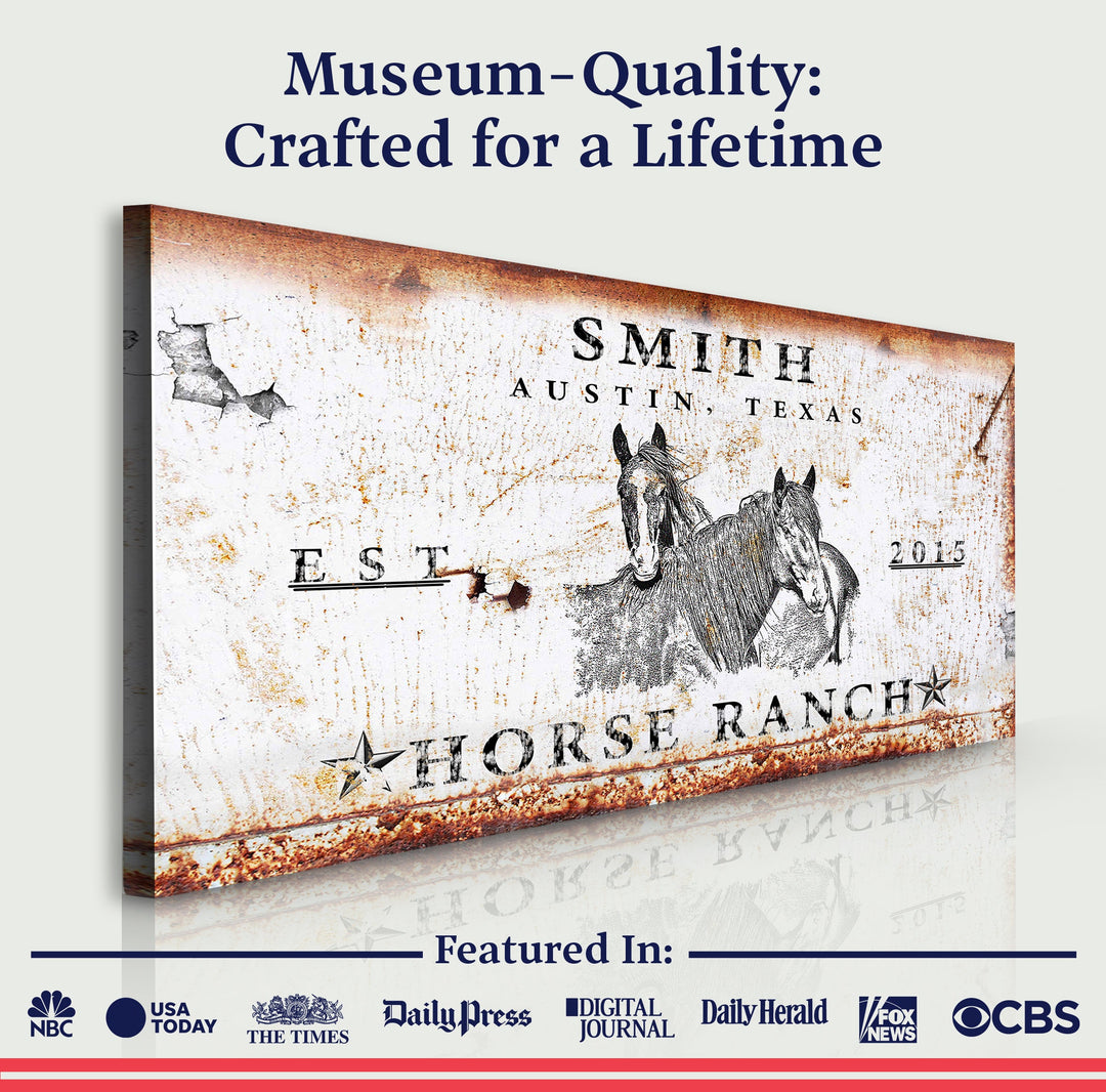 Rustic Horse Ranch Sign III