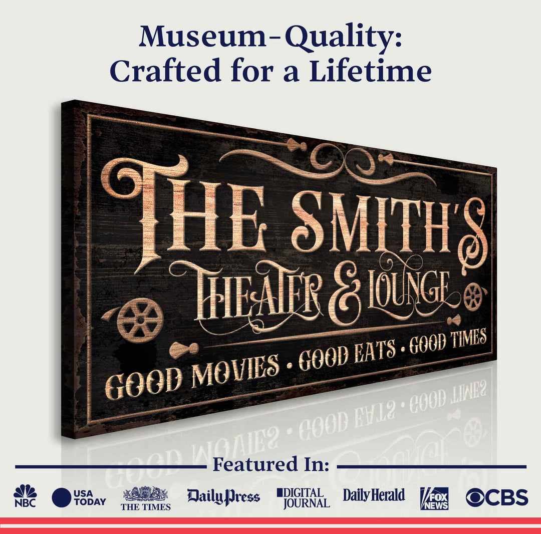Personalized Theater Sign V