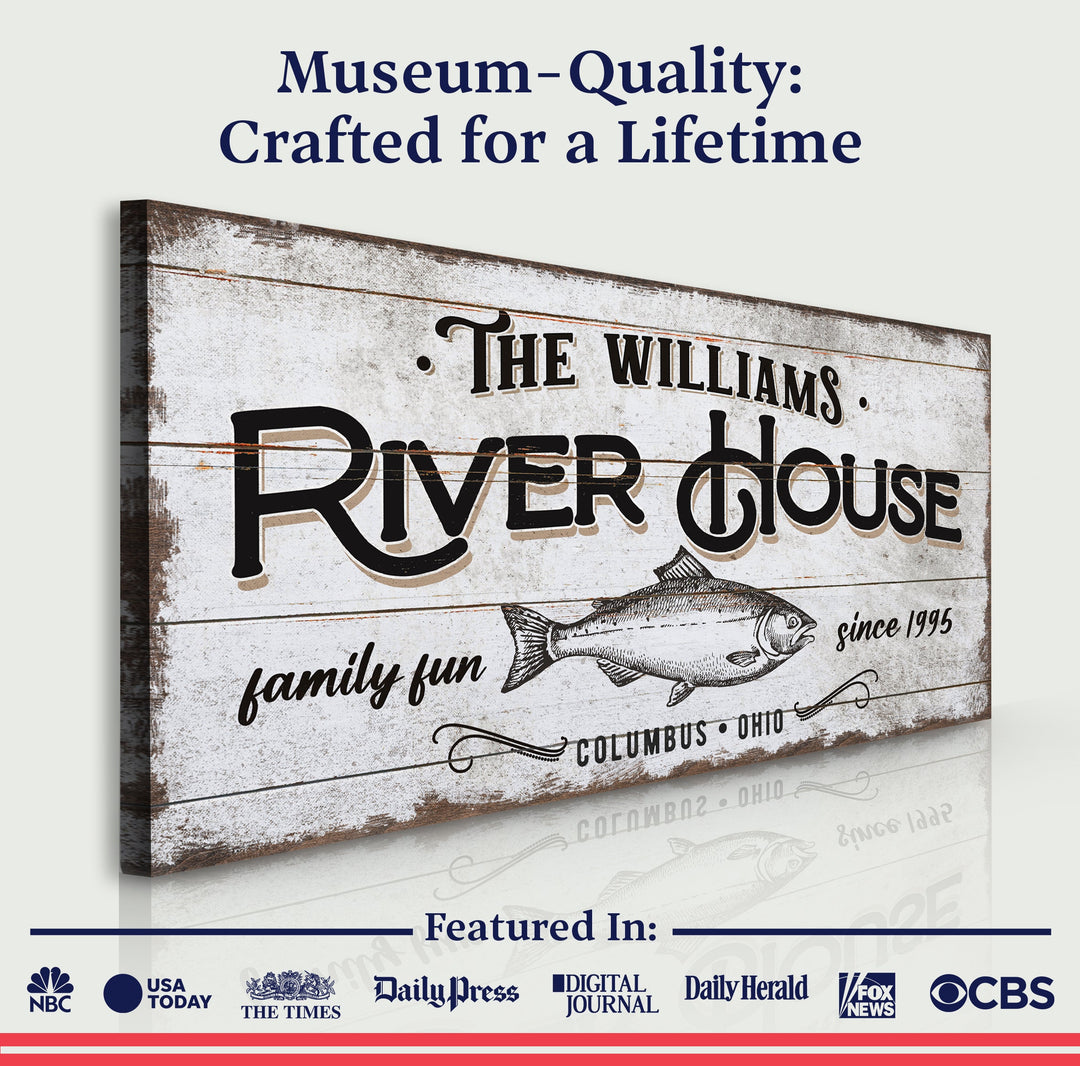 Personalized River House Sign