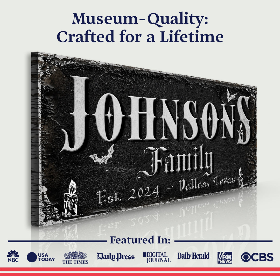 Personalized Gothic Sign V