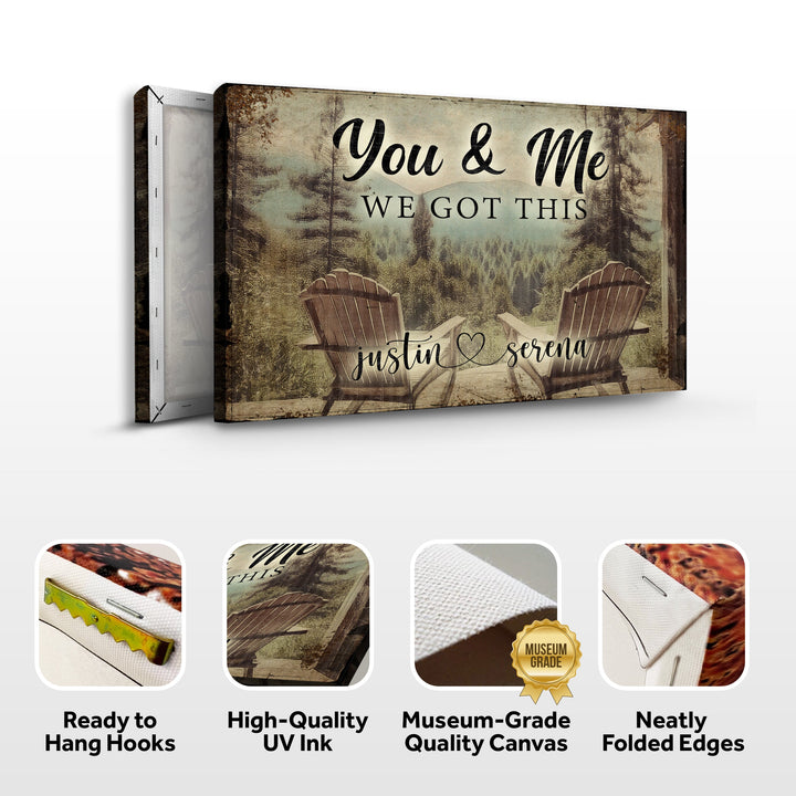 Cabin Forest Themed We Got This Couple Sign