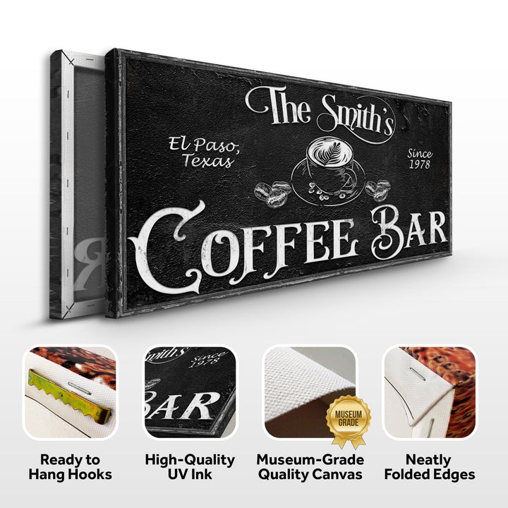 Personalized Coffee Bar Sign VI