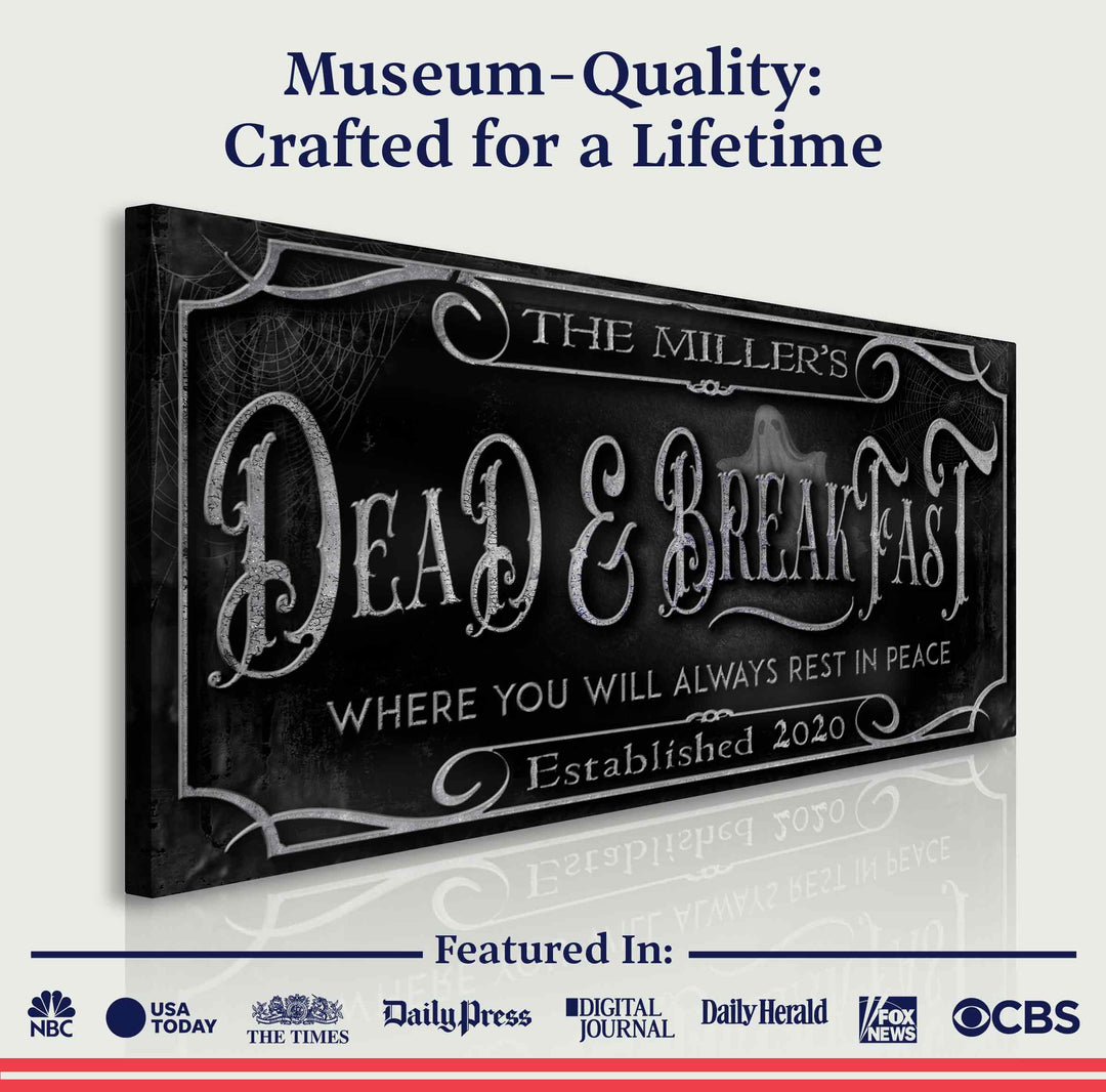 Personalized Dead & Breakfast Sign