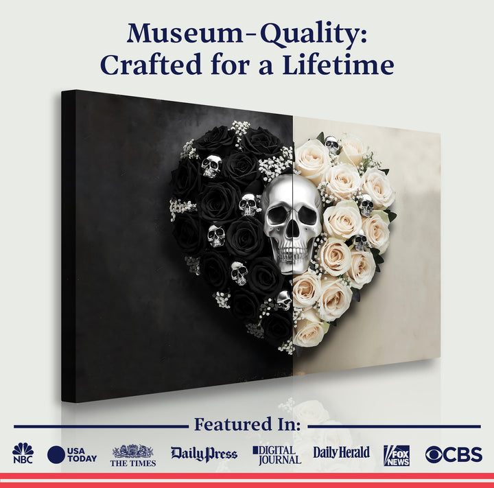 Skull and Flowers Wall Art XII