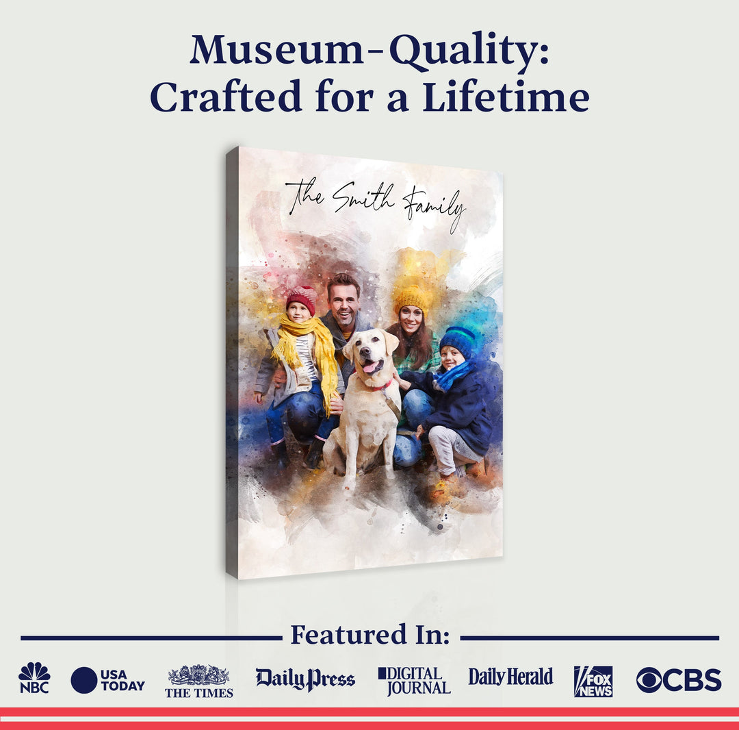 Custom Family Watercolor Portrait II