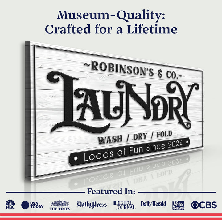 Laundry Room Sign IX