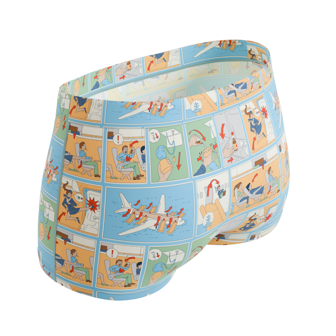 The Improper Protocol | Airplane Pamphlet Modal Boyshort Underwear