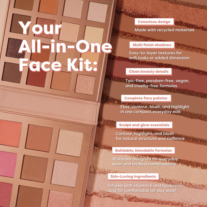 Mini Beauty Portfolio | 25 Shade Face, Eye, and Lip Beauty Kit