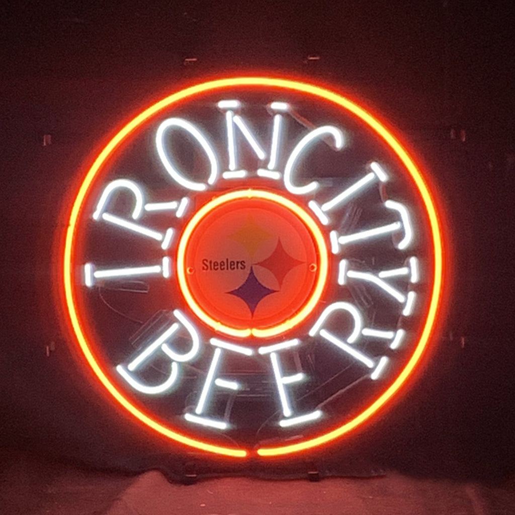 Iron City Beer Pittsburgh Steelers Neon Signs Light