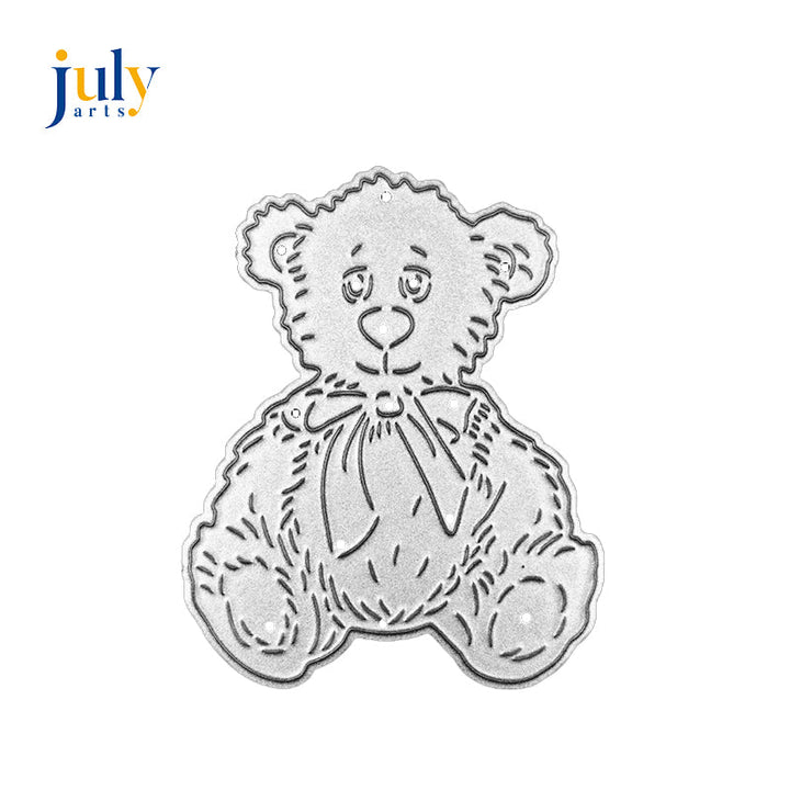 Teddy Bear Scrapbooking Cutting Die by Wizardi QJ118