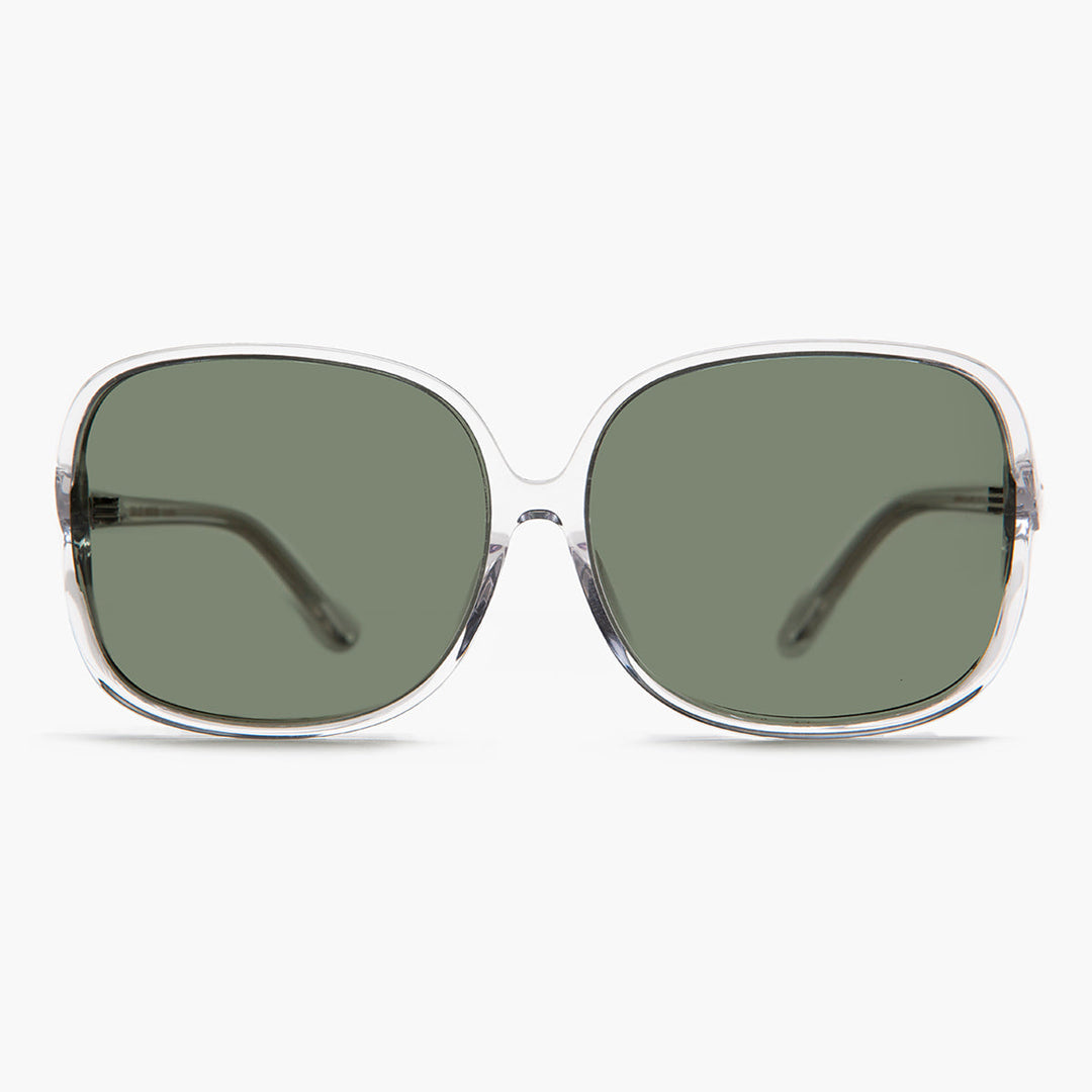 Oversized Square Sunglass with Polarized Lens - Jackie