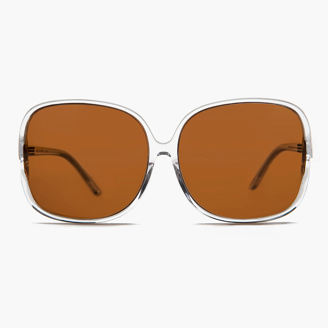 Oversized Square Sunglass with Polarized Lens - Jackie