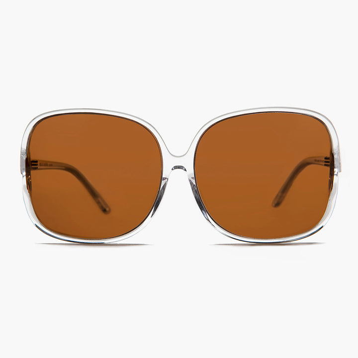 Oversized Square Sunglass with Polarized Lens - Jackie