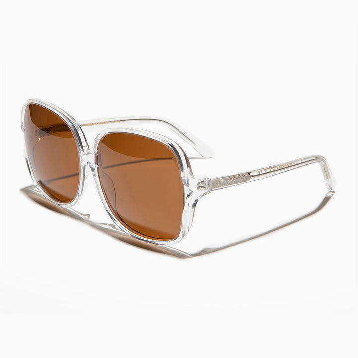 Oversized Square Sunglass with Polarized Lens - Jackie