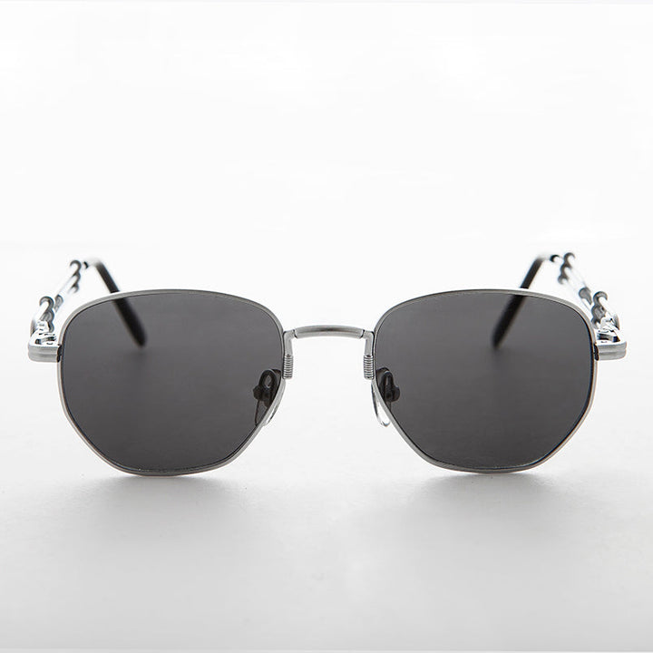 Square Vintage Sunglass with Industrial temples - Jagger