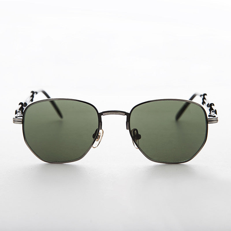 Square Vintage Sunglass with Industrial temples - Jagger
