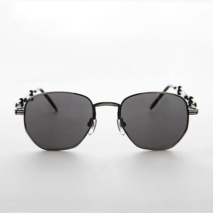 Square Vintage Sunglass with Industrial temples - Jagger
