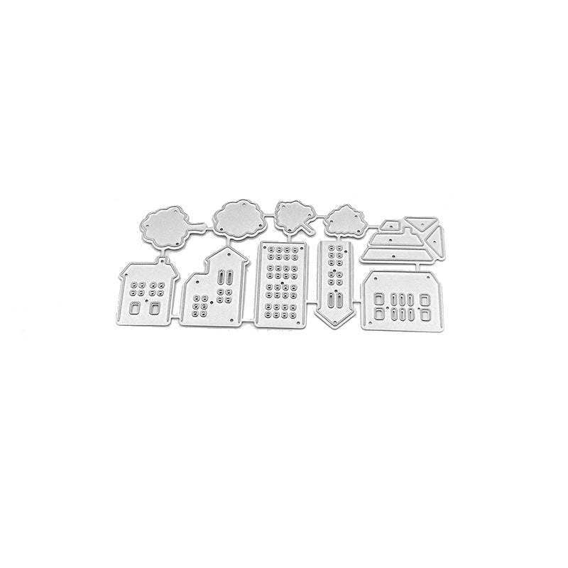 House Tags Scrapbooking Cutting Die by Wizardi QJ125