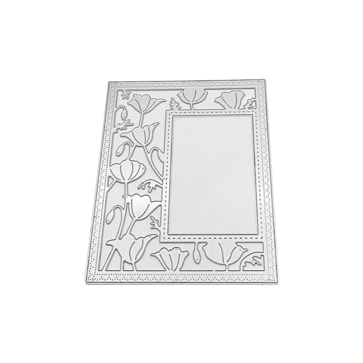 Floral Frame Scrapbooking Cutting Die by Wizardi QJ24