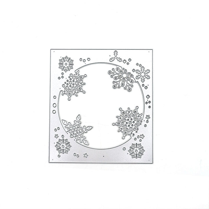 Snowflake Frame Scrapbooking Cutting Die by Wizardi QJ58