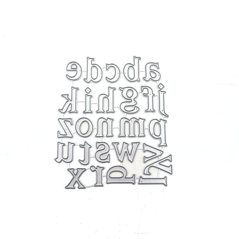 Lowercase Alphabet Scrapbooking Cutting Die by Wizardi QJ34