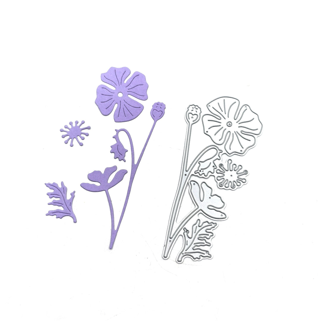 Floral Scrapbooking Cutting Die by Wizardi QJ98