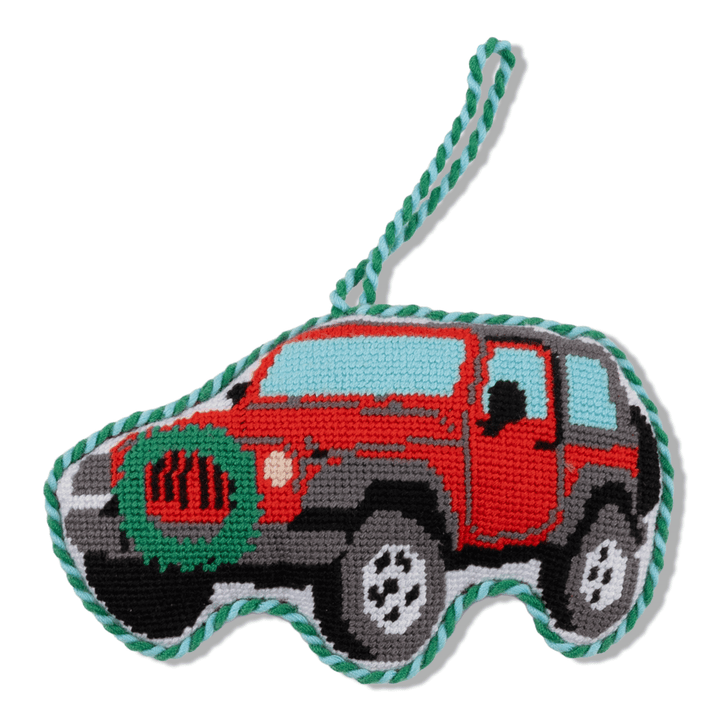 Needlepoint Icon Ornament - Off-Road Truck