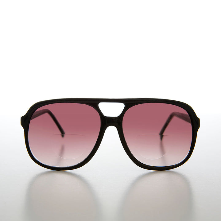 Large Bifocal Aviator Sunglass Reader - Jeffery